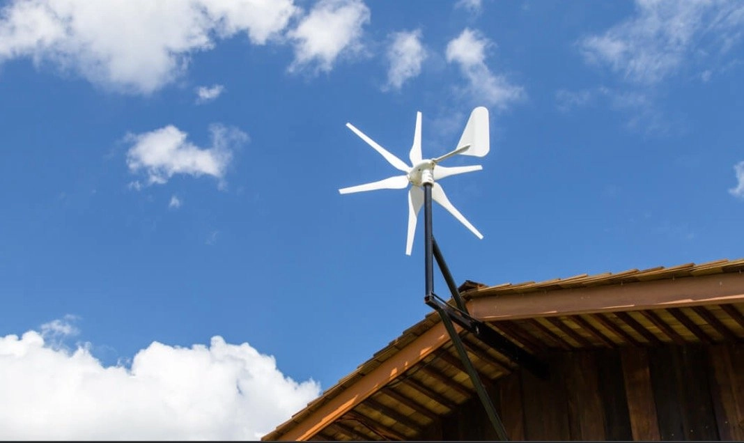 Residential Wind Turbine Installation